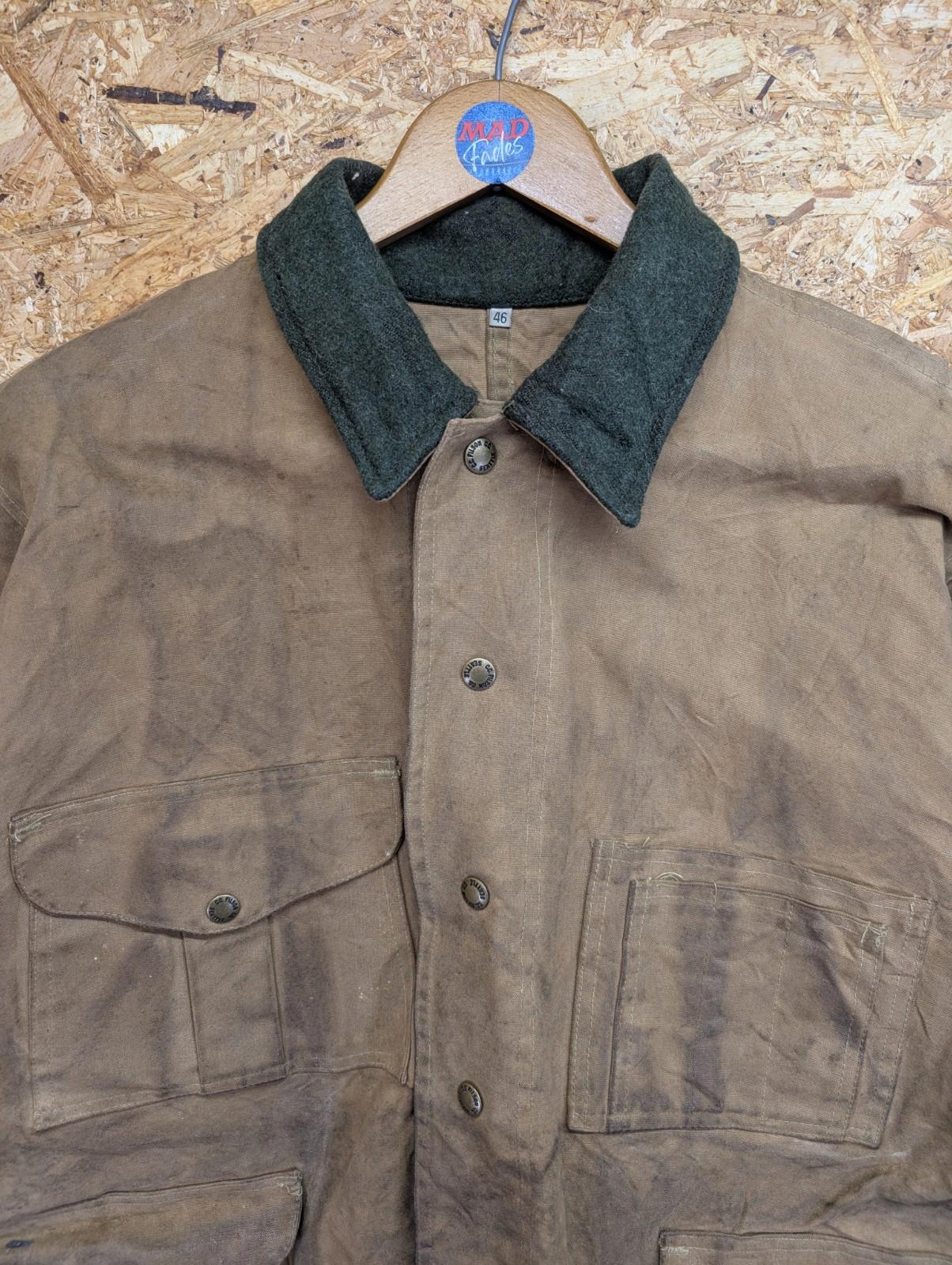 Filson Tin Cloth Field Jacket 2XL 46 Men Hunting Vintage Brown Canvas Duck Coat