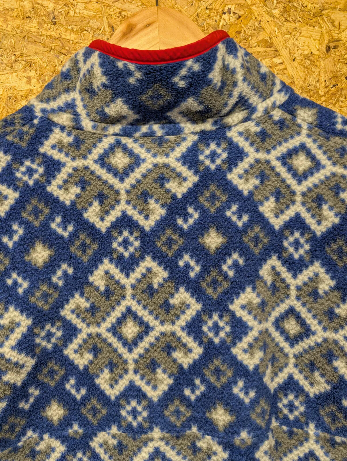 Patagonia Synchilla Fleece Pullover Men XL Snap-T Aztec Aurora Blue Pattern