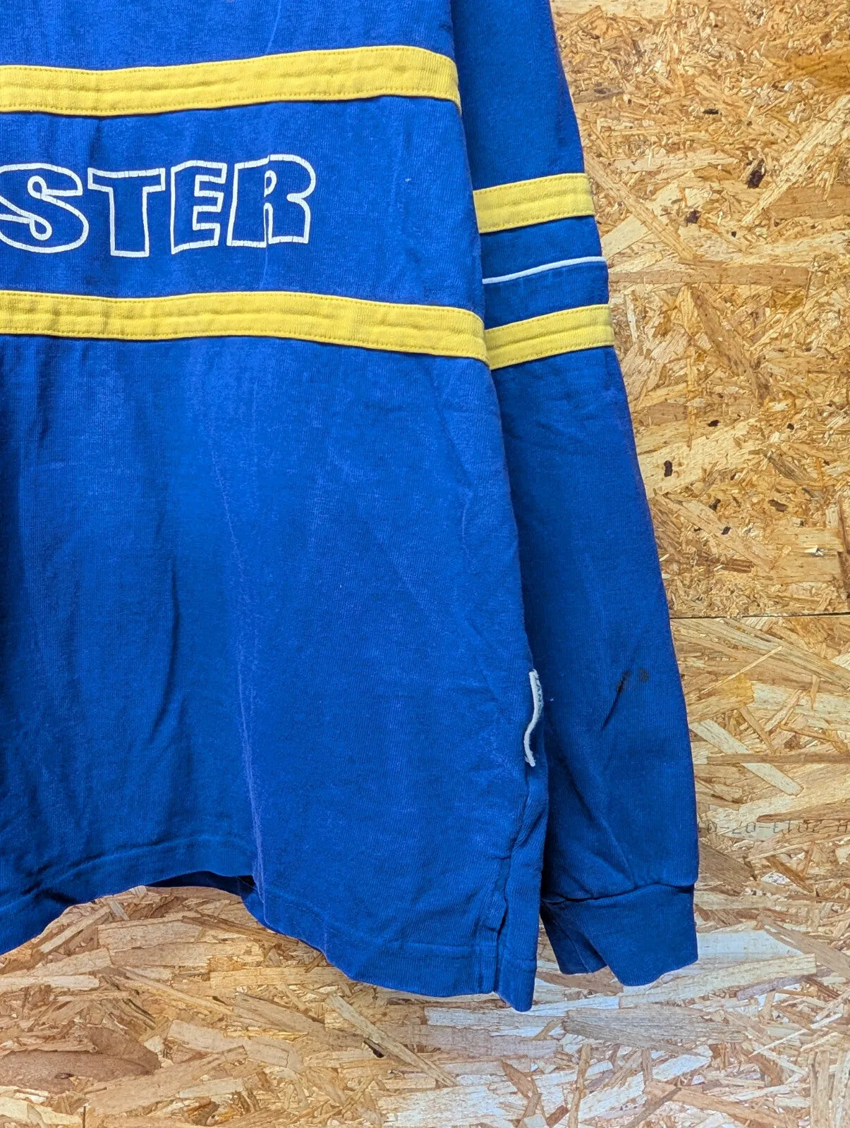 Leinster Rugby Shirt Mens Large Blue Stripe Irish Lansdowne Long Sleeve 90s