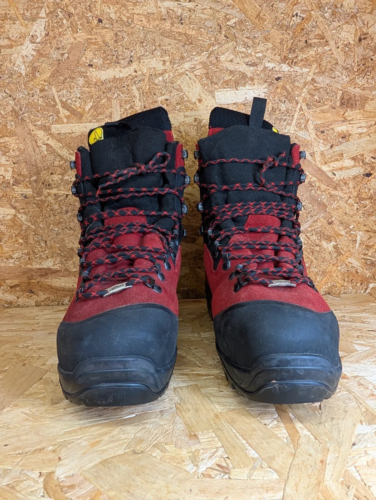 Pfanner Zermatt GTX Chainsaw Boots UK8 Red BLK Italy Vibram Crispi Mountain Hike