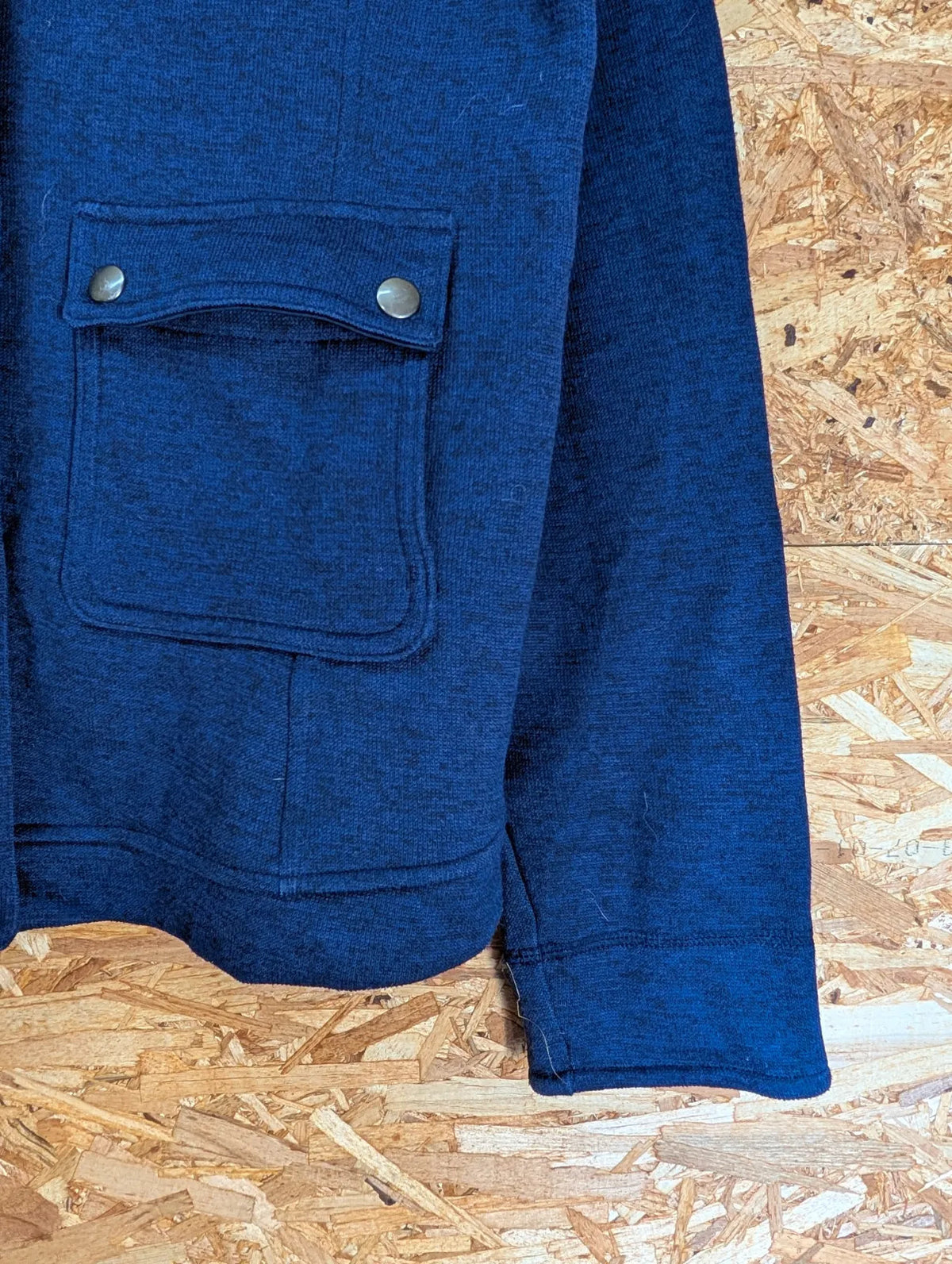 Patagonia Better Fleece Jacket Womens XL Blue Polyester Full Zip Snap Sweater