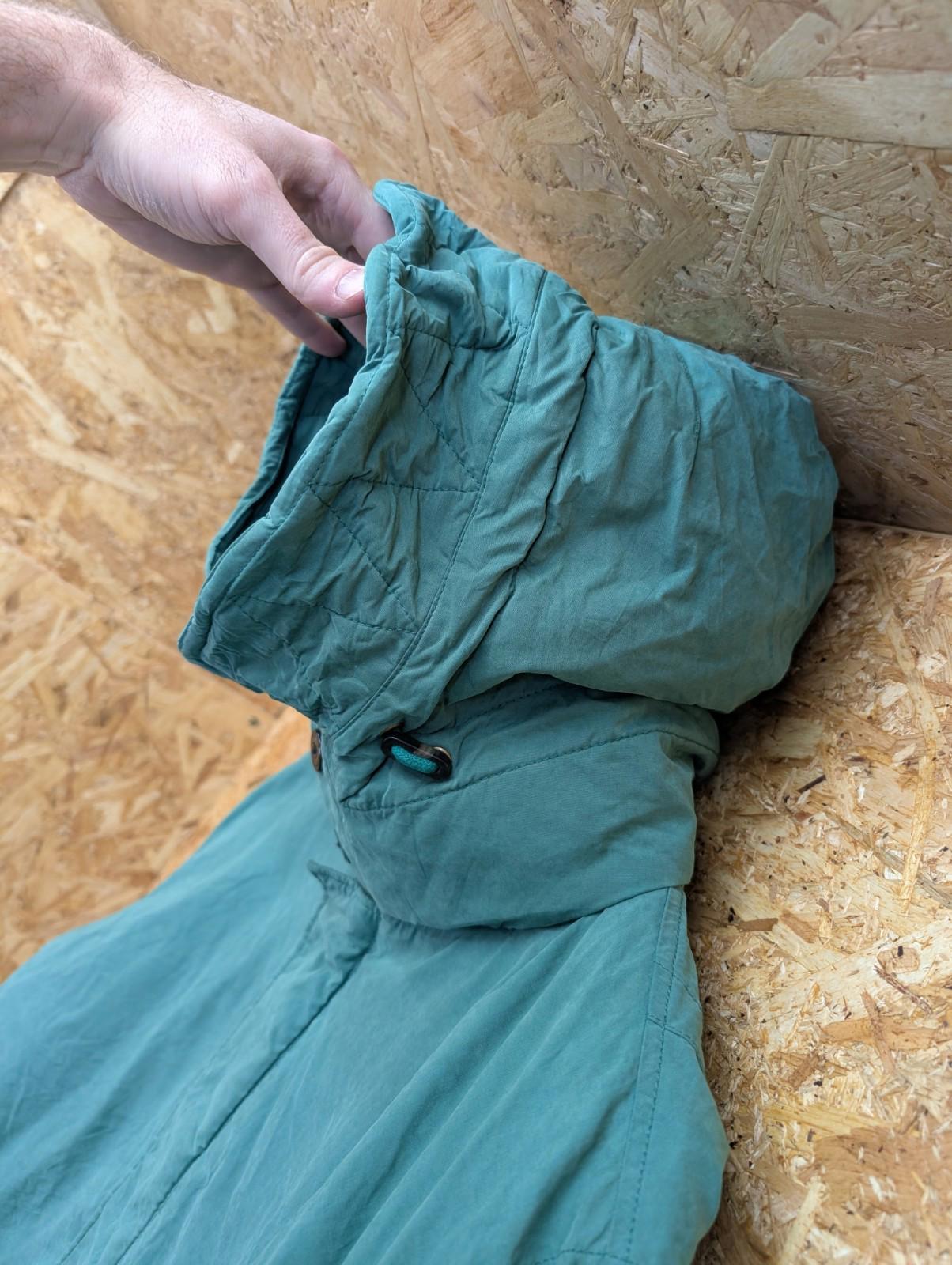 Scotch & Soda Parka Coat Large Men Snorkel Hood Fishtail Lined Mod Green Canvas