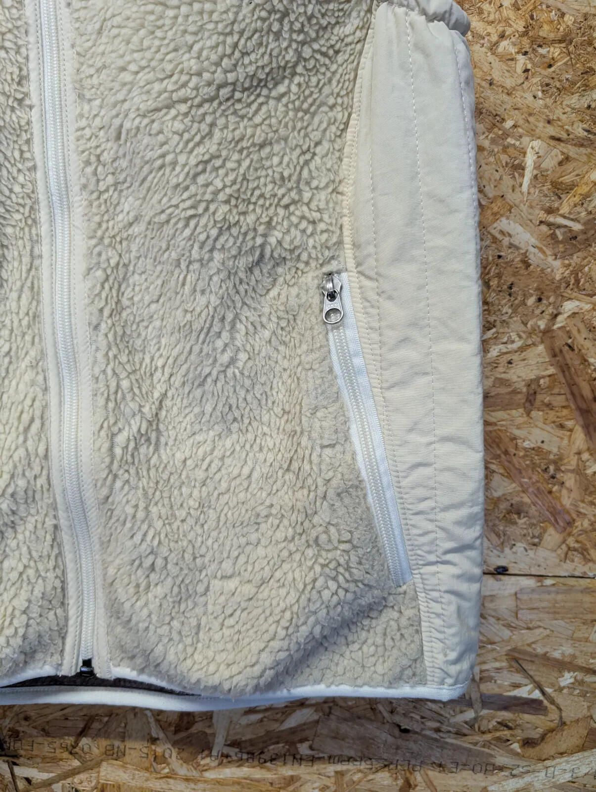 Patagonia Retro-X Fleece Vest Women Large Cream Sherpa Full Zip Gilet Bodywarmer