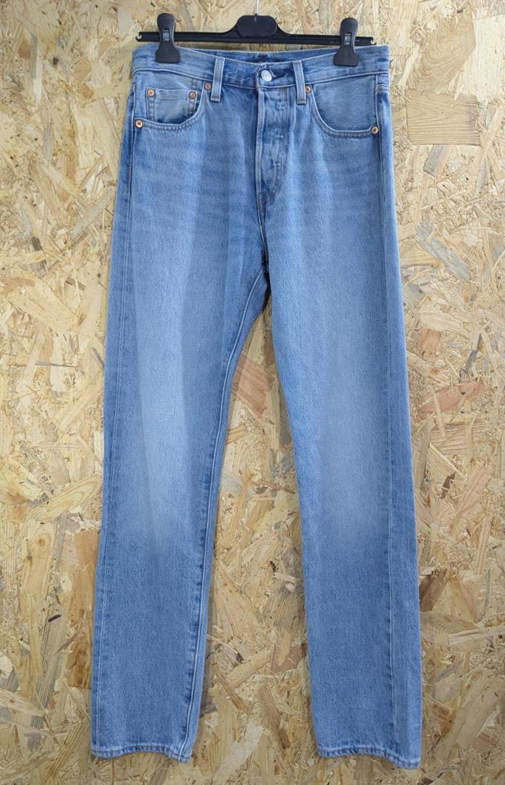 Levis Made & Crafted 501 Jeans W27 L32 Selvedge Men Stonewashed Light Blue Denim