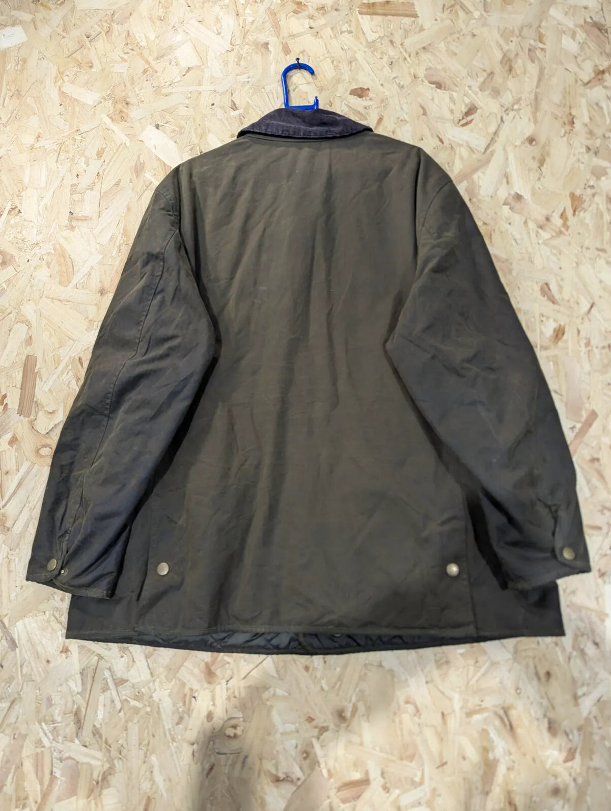 Barbour Martindale Padded Wax Jacket Mens XXL Olive Green Quilted Insulated Cord