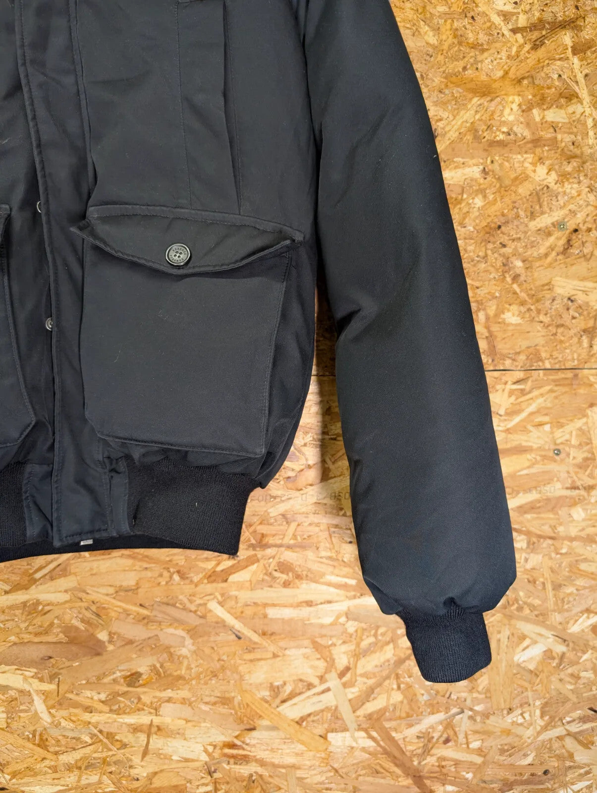Pyrenex Mistral Padded Jacket Mens Medium Black Down Puffer Insulated Hooded
