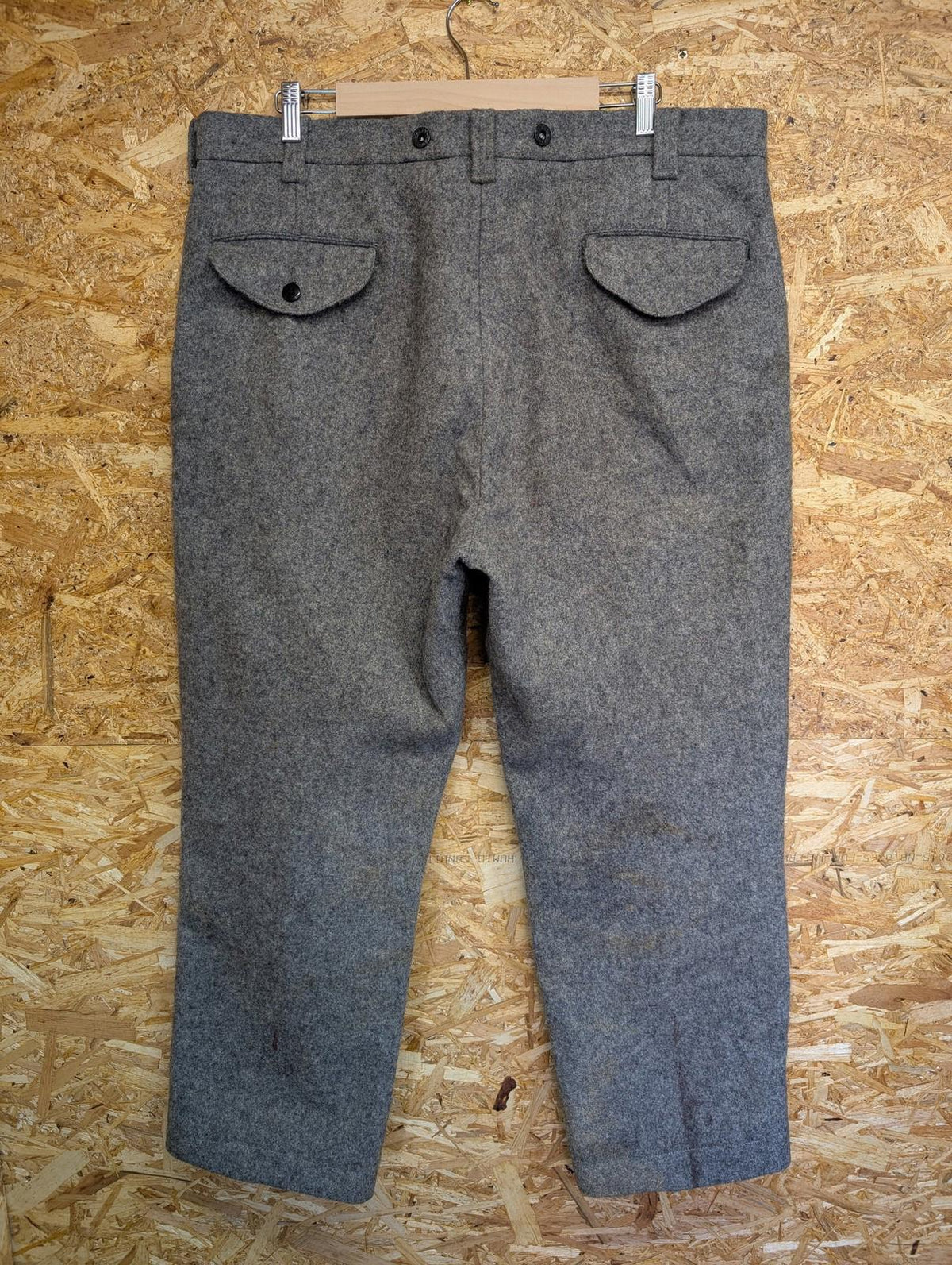 Filson Mackinaw Wool Work Pants W40 L30 Lot 89 Trousers Heather Grey Vintage USA