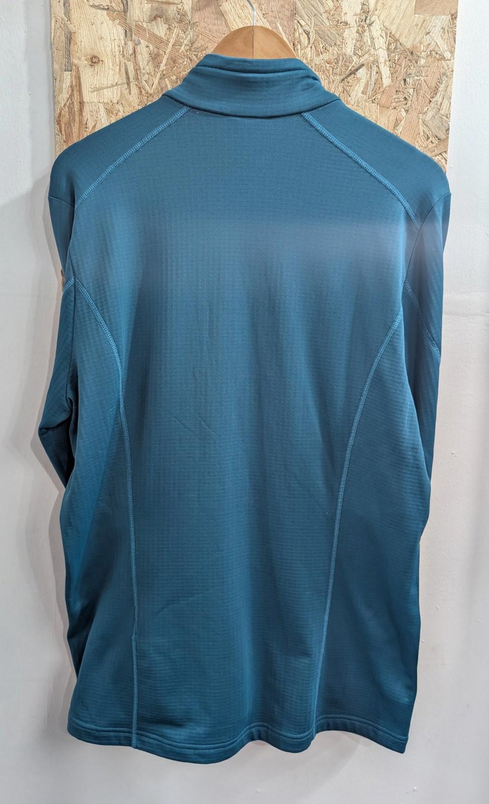 Jack Wolfskin Track Jacket XL Men Teal Blue Activewear Full Zip Blue Polyester