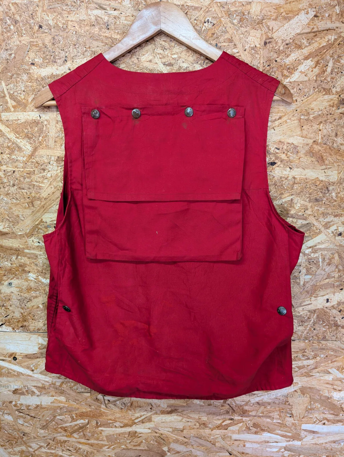 Filson Red Cotton Dry Cloth Vest Mens Size 40 Medium USA Made Lot 10 Gilet 60s