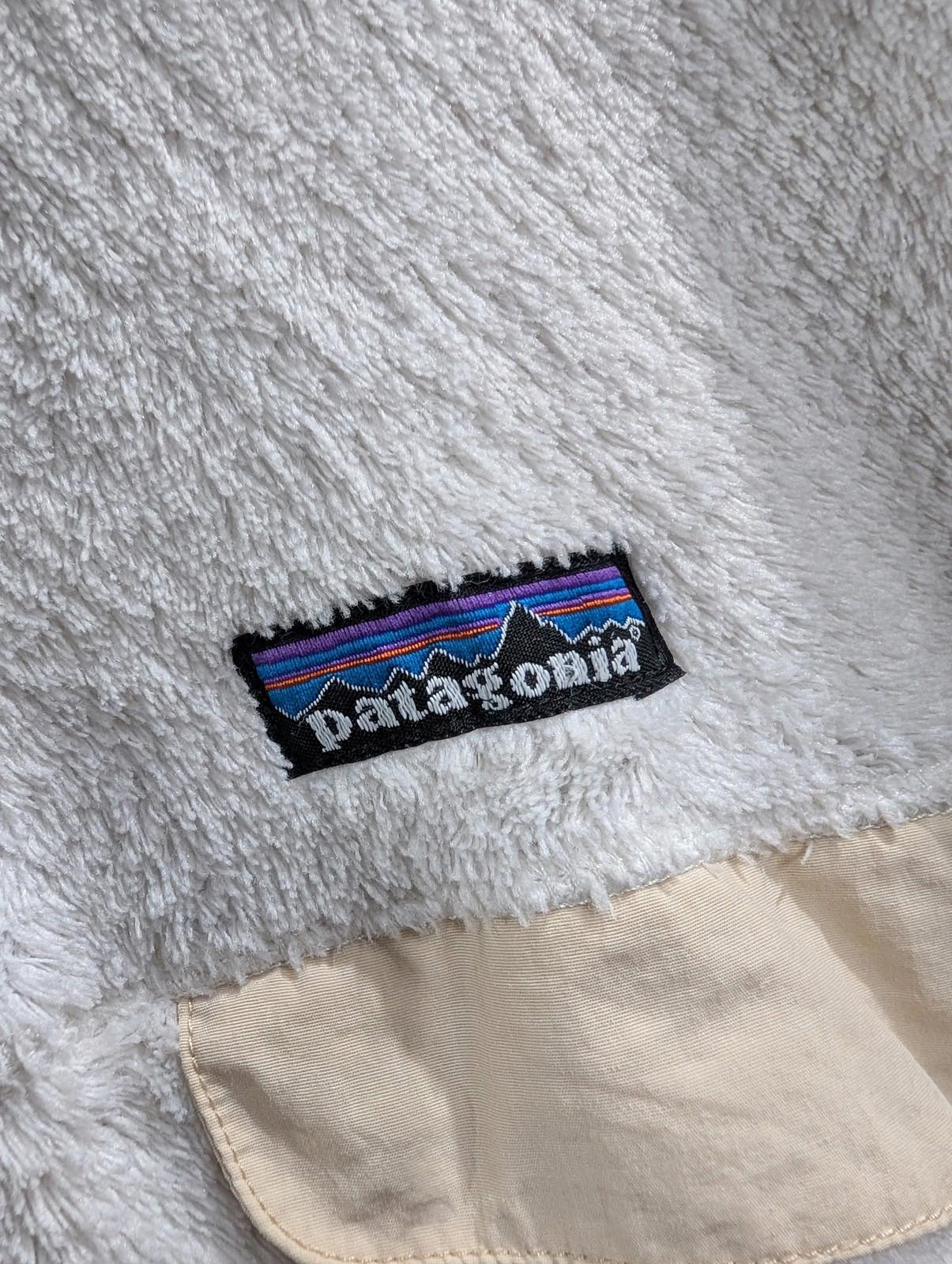 Patagonia Re-Tool Fleece Medium Women Pullover Jumper 1/4 Ivory White Snap Gorp