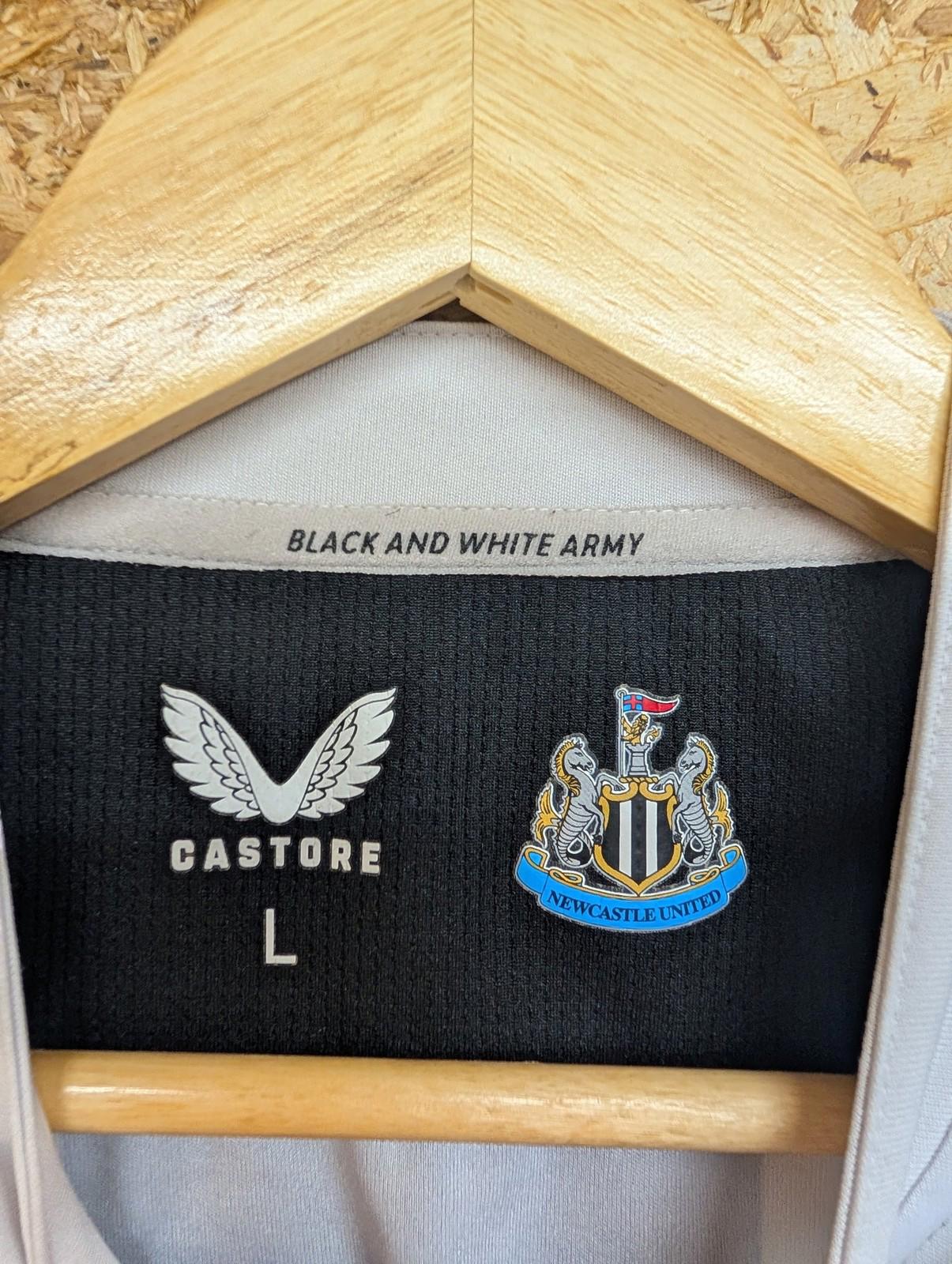 Newcastle United Football Shirt Mens Large 22 23 Castore Striped Short Sleeve