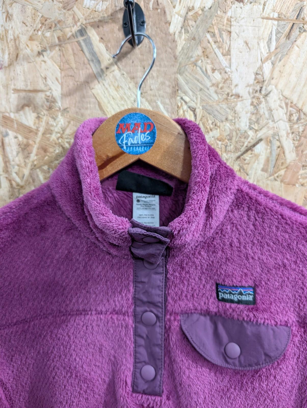 Patagonia Fleece Age 10 Girls Medium Jumper Pullover Pink Hiking Warm