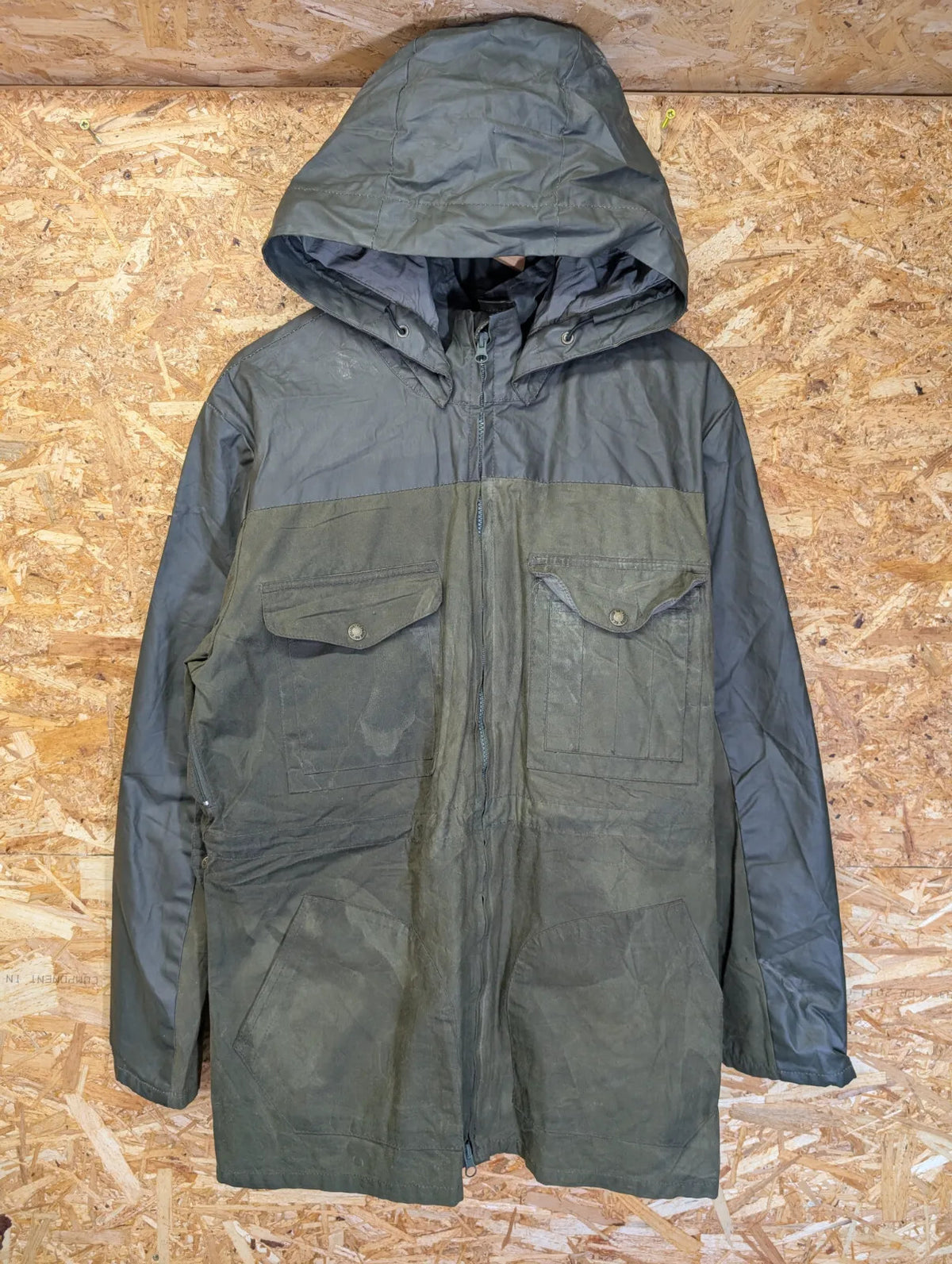 Filson Soy Wax Hooded Cruiser Jacket Mens Medium Green Khaki Green Waterproof