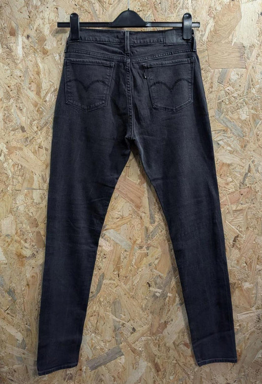 Levis 710 Super Skinny Stretch Jeans Size 10 W29 L32 Women Black Slim Gold Tab