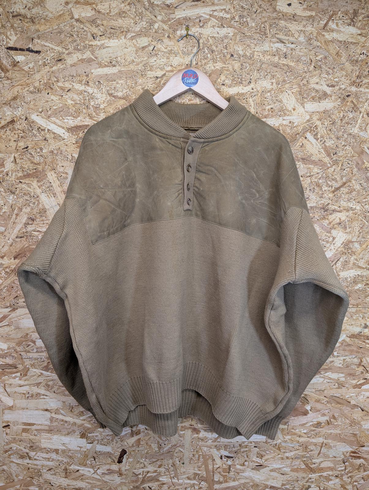 Filson Guide Jumper Mens 3XL Beige Wool Tin Cloth Sweater Style 711 USA Made