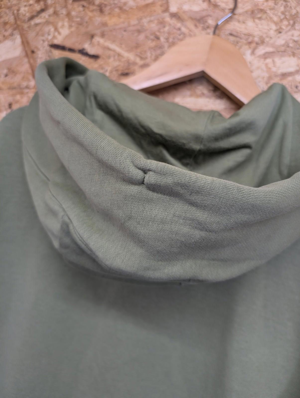 Nike Hoodie XS Men Olive Green Pullover Sweatshirt Centre Swoosh Heavy Duty