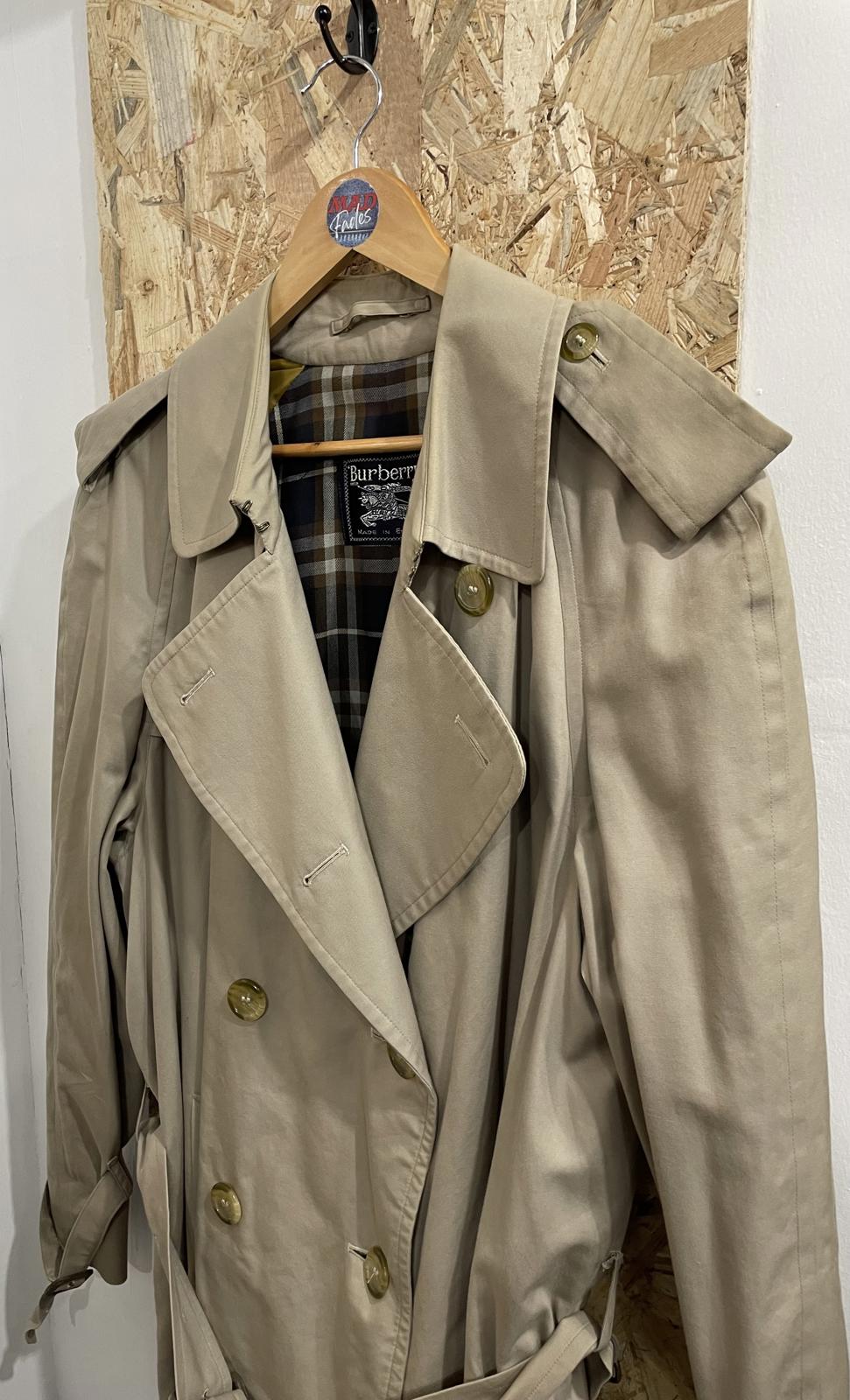Burberry Trench Coat Size 2XL 50 Mac Long Traditional Nova Style G91A