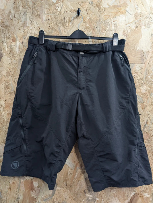 Endura Hummvee Short II Cycling Shorts Mens W36 3XL Black Nylon Cargo Adjustable