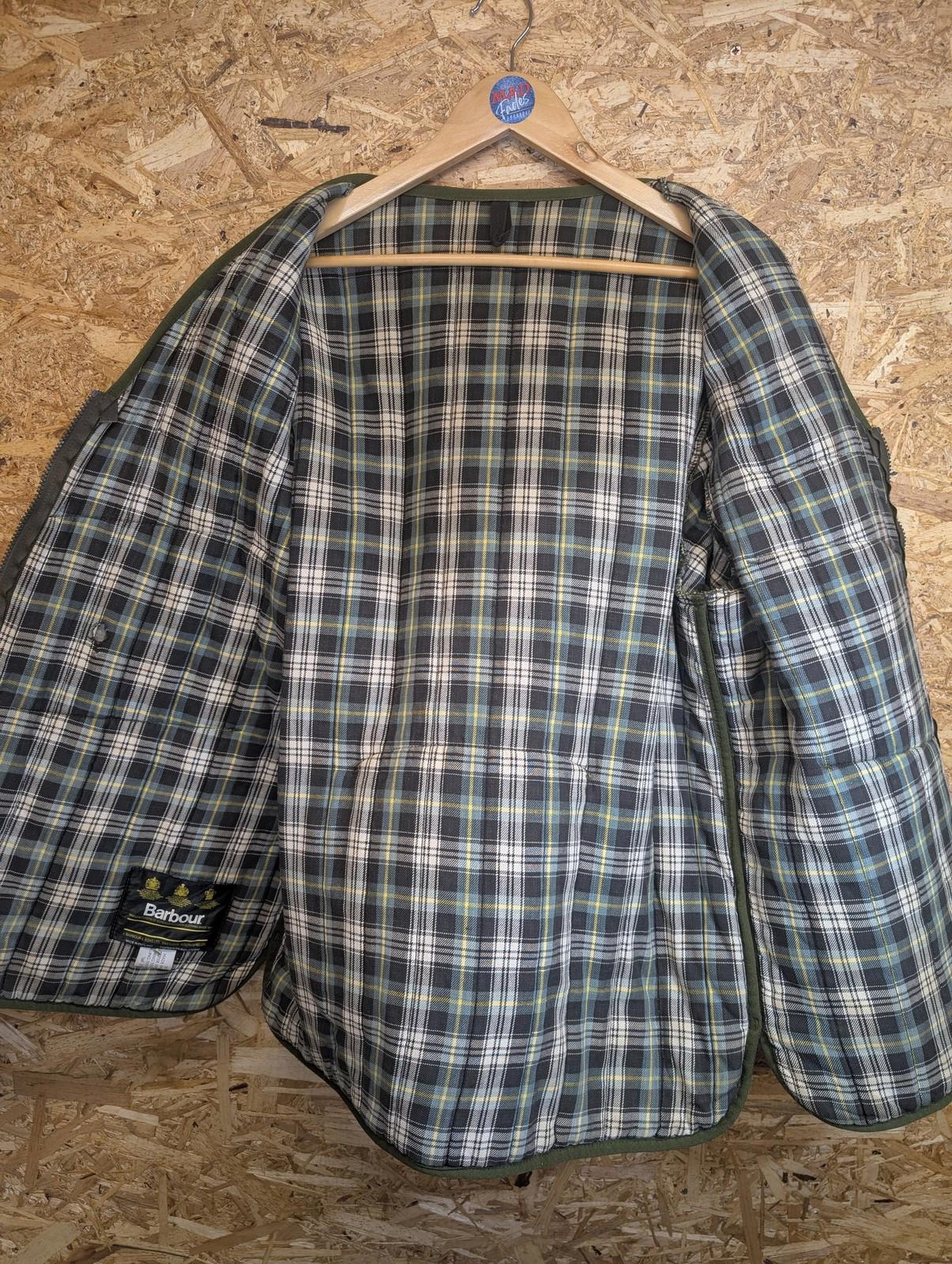 Barbour Jacket Mens Large Quilted Patchwork Olive Green Outdoor Vintage 80s