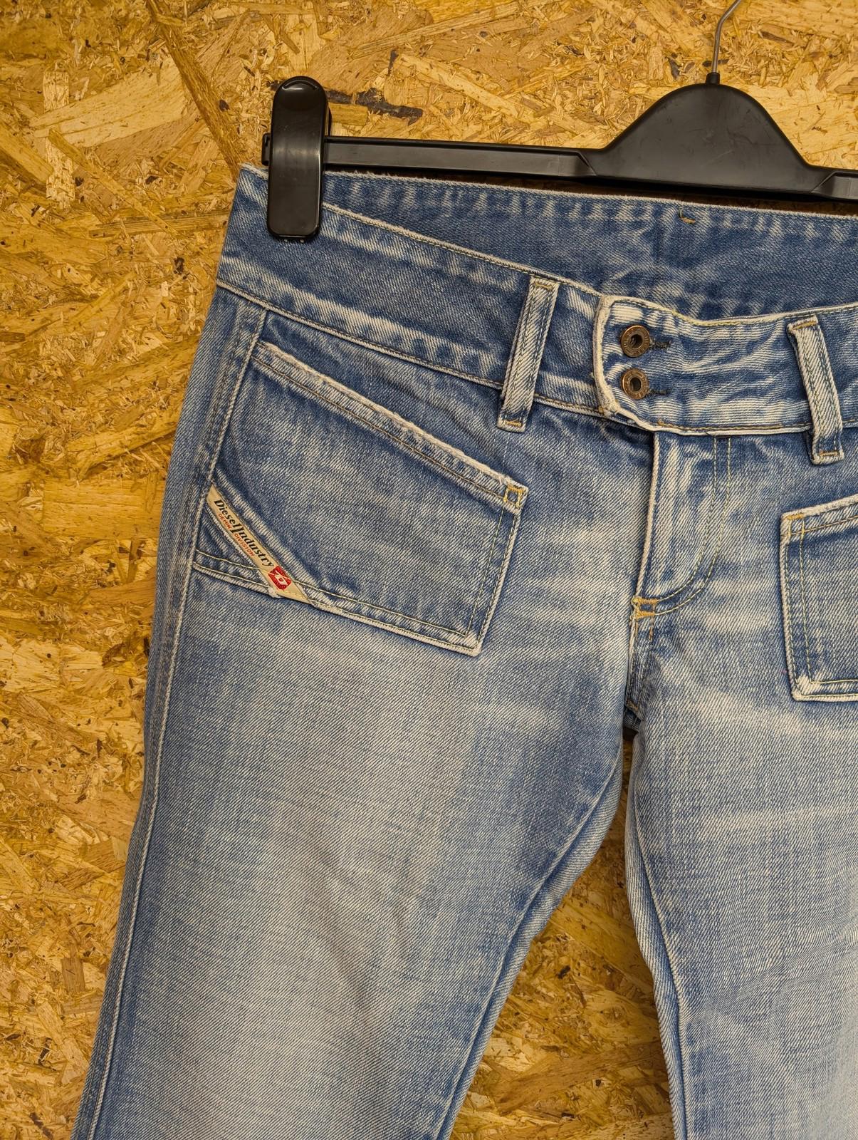 Diesel Hush Bootcut Jeans Size W28 L32 Women Faded Blue Denim Y2K Vintage Stone