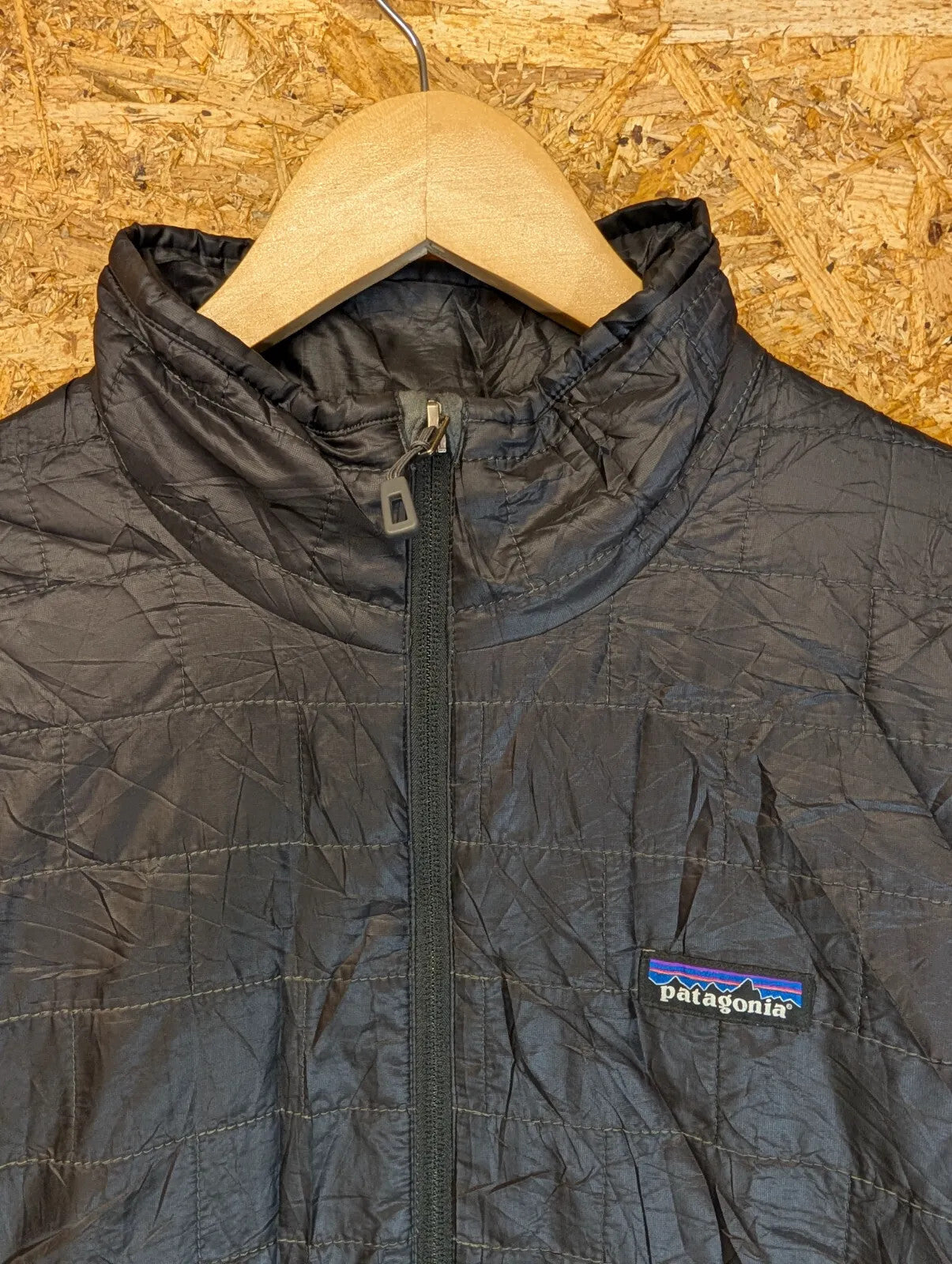 Patagonia Nano Puff Jacket Jacket Men Medium Quilt Black Primaloft Zip Insulated