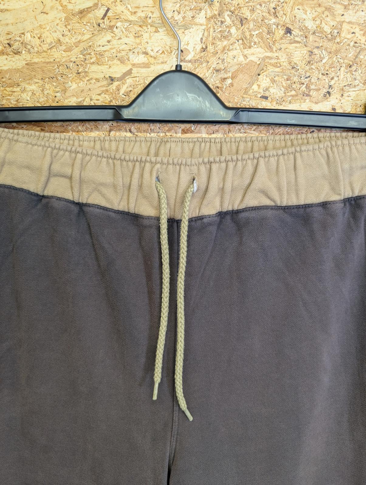 Nike Joggers Large Chocolate Brown Beige Vintage 90s Streetwear Zip Sides Y2K