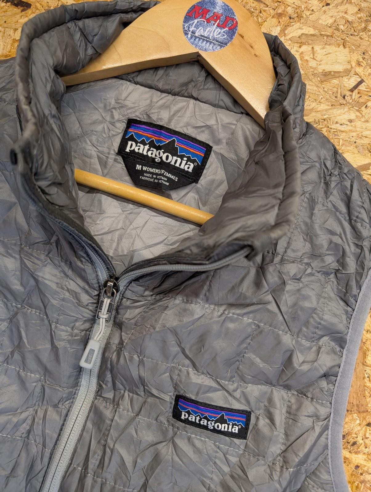 Patagonia Nano Puff Vest Medium Women Grey Gilet Insulated Bodywarmer Jacket