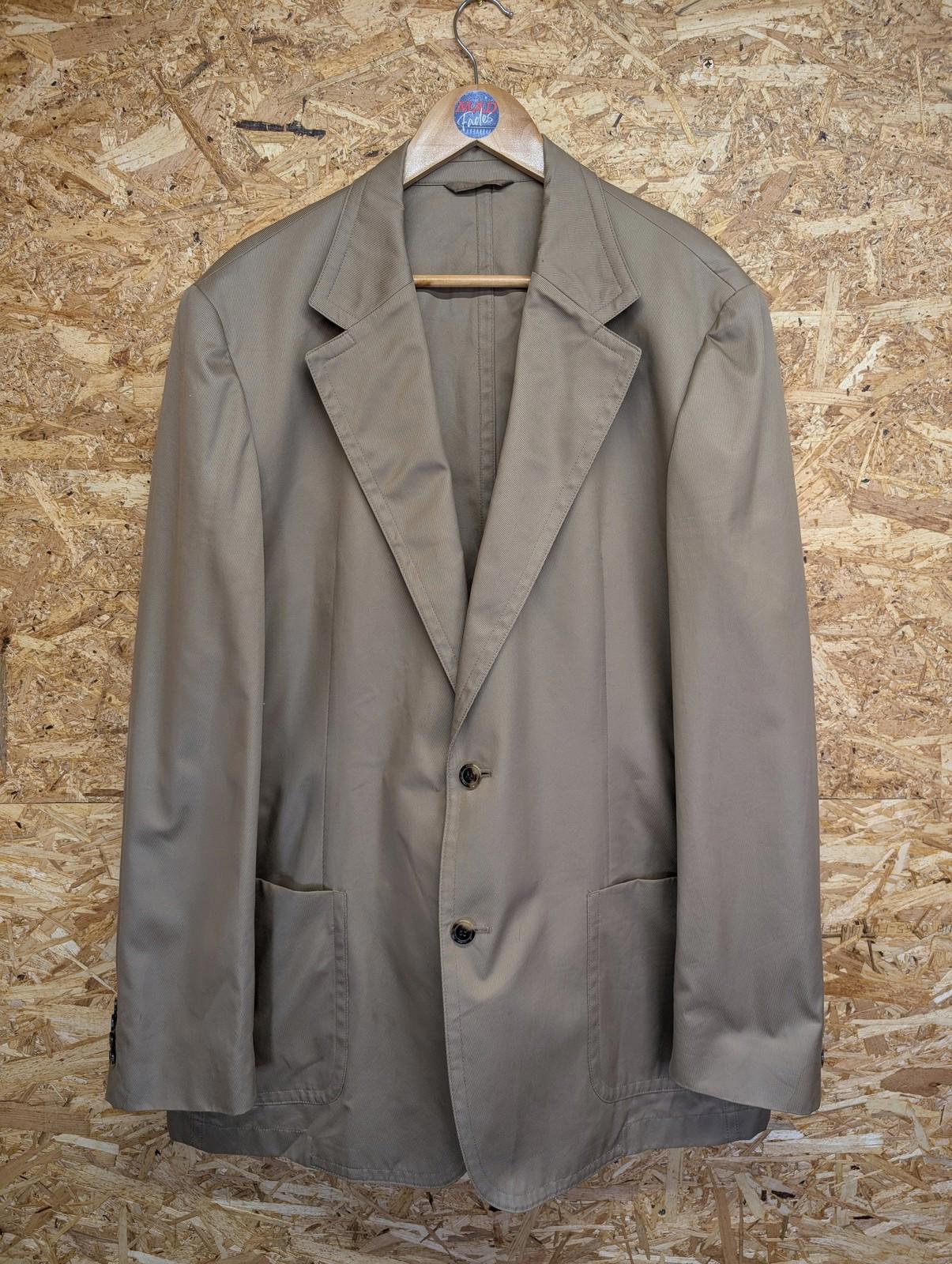 Hugo Boss Blazer XXL Men Boyd-H Jacket Beige Cotton Canvas Made In Italy