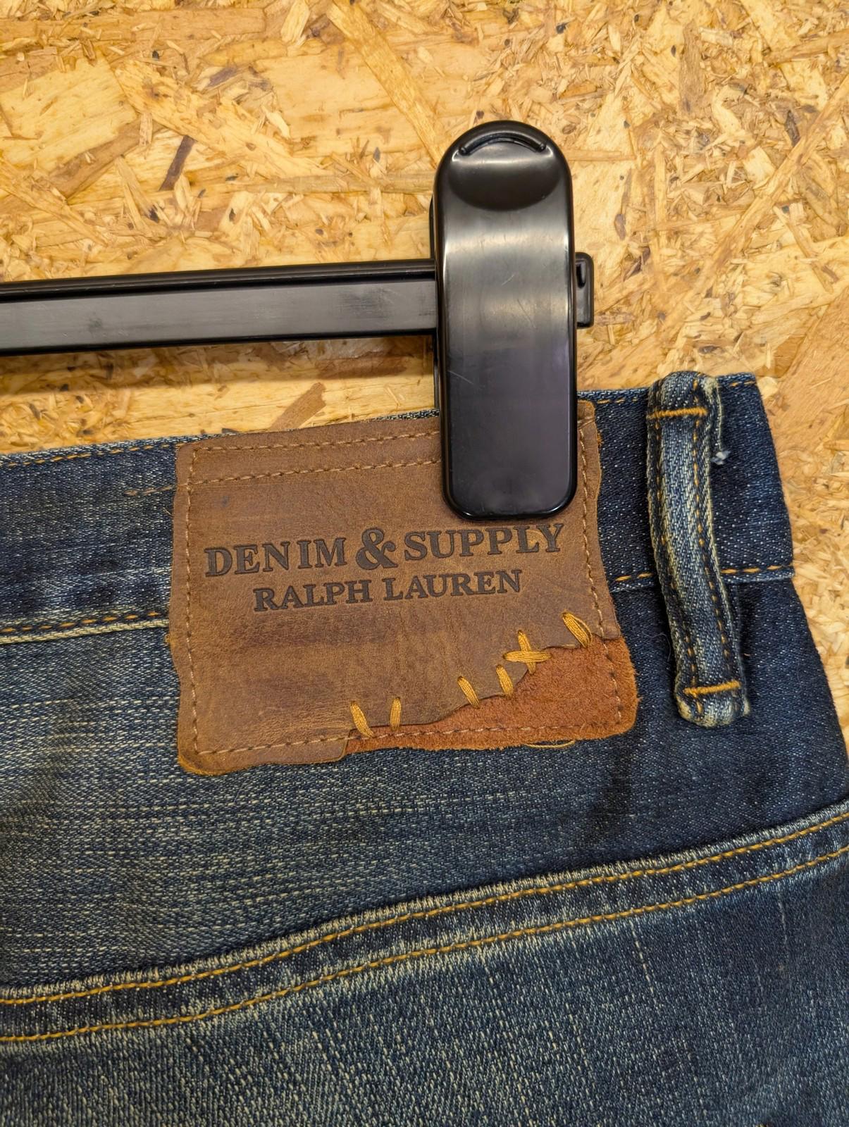 Ralph Lauren Denim & Supply Jeans W36 L32 Mens Dropped Skinny Navy Blue Slim RRL Polo