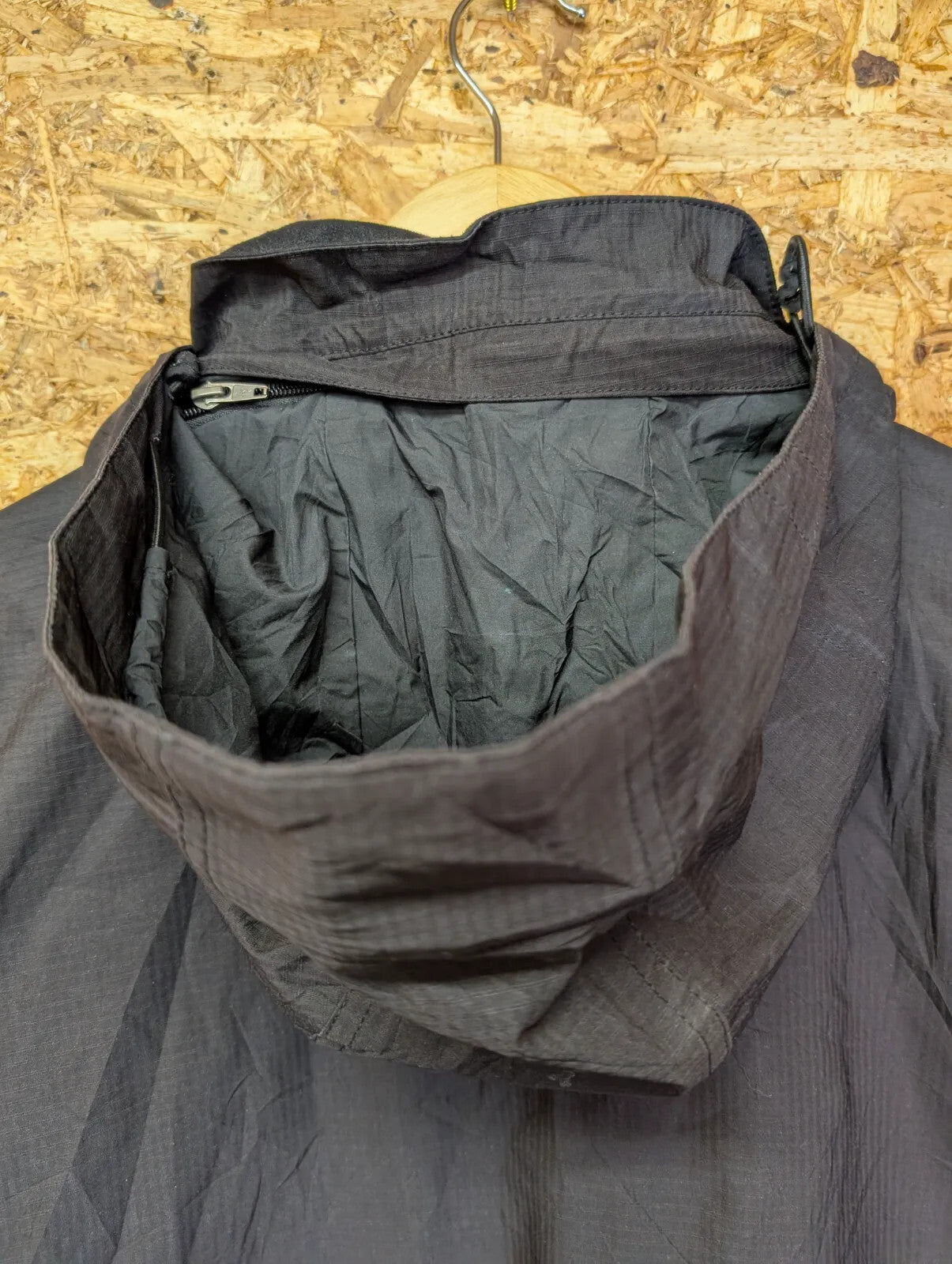 Patagonia H2no Eco Waterproof Jacket Black Mens Small Ripstop Hood Utility Parka