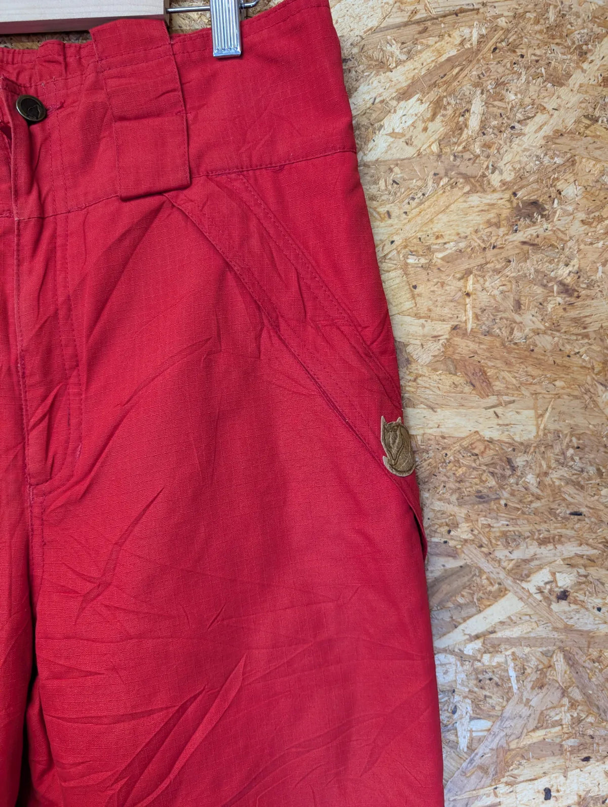 Fjallraven Insulated Trousers Mens W32 L30 Red Cotton Ski Snowboard Ripstop
