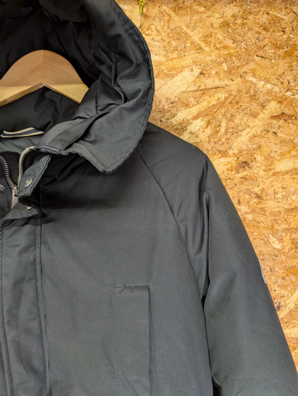 Pyrenex Mistral Padded Jacket Mens Medium Black Down Puffer Insulated Hooded