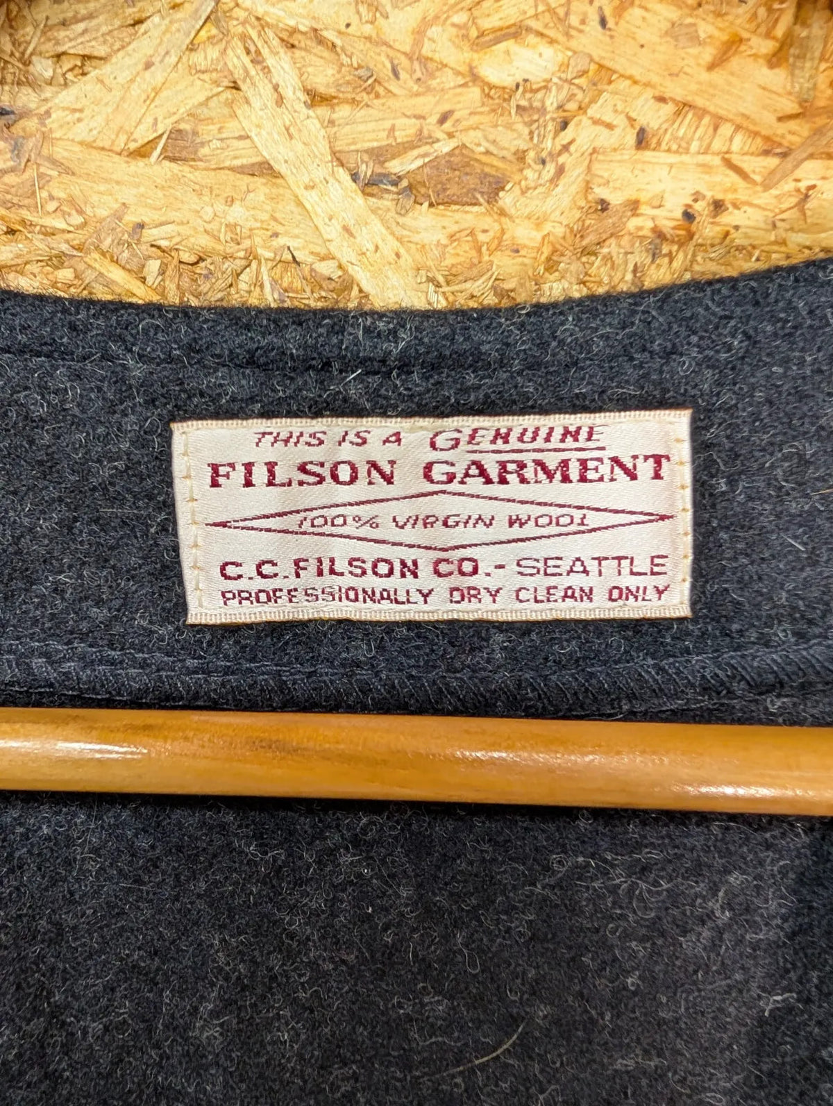 Filson Mackinaw Wool Vest Mens 2XL Charcoal Grey Body Warmer USA Made Heritage