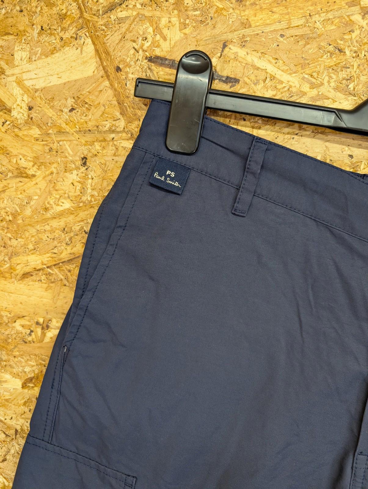 Paul Smith Mens Cargo Trousers W30 L30 Navy Blue Slim Zip Ankle Track Casual
