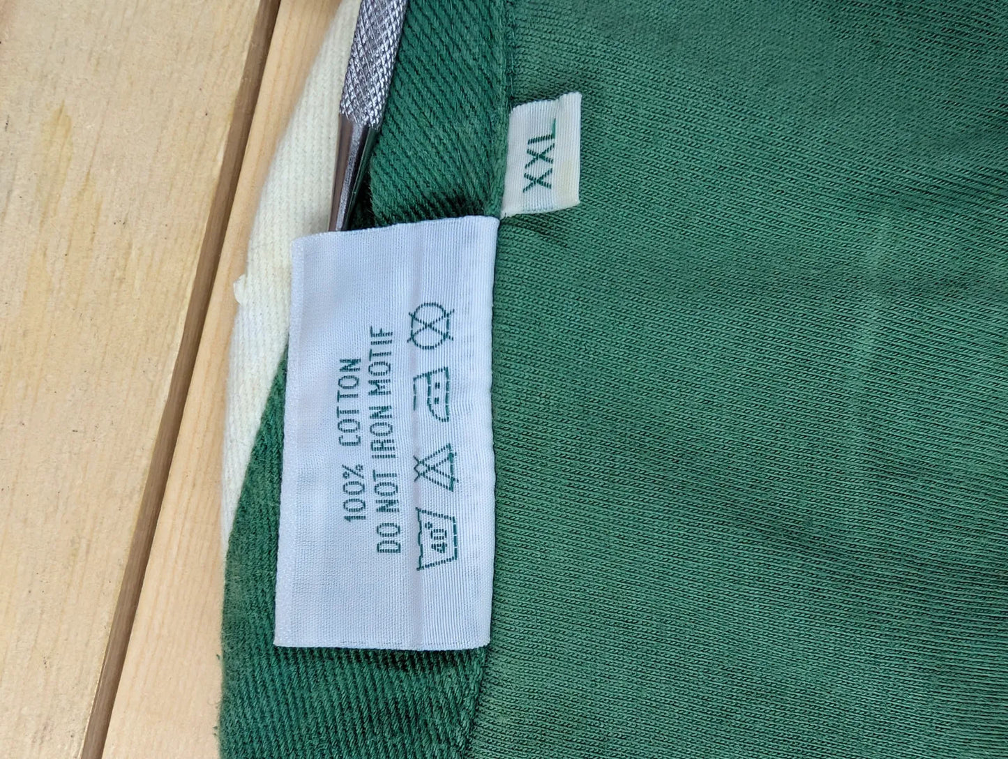 Vintage Ireland Rugby Shirt Mens XXL Green Cotton Lansdowne Logo Embroidered 90s