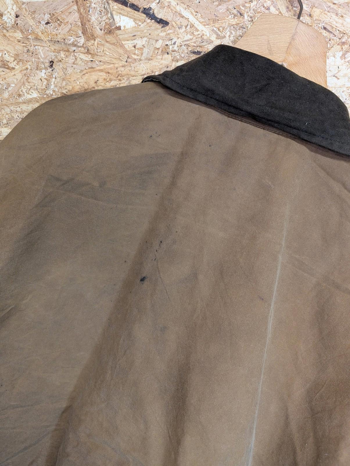 Filson Jacket Large Men Waxed Workwear Brown Outdoor Coat Oil Moelskin Collar