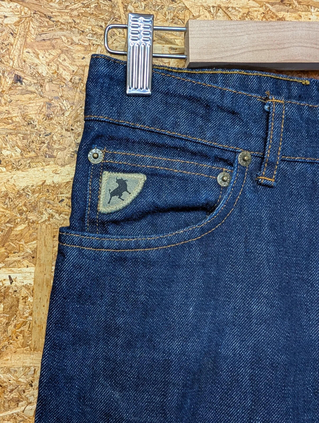 Lois 188 Terrace Jeans Men W30 L32 Dark Blue Denim Button Spain Mod 60s Retro
