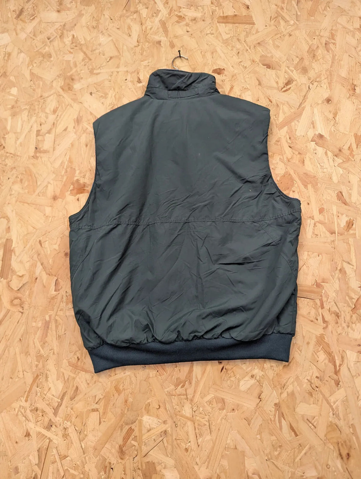 Vintage Patagonia Gilet Vest Men Large Green Blue Fleece Lined Zip USA Made 90s