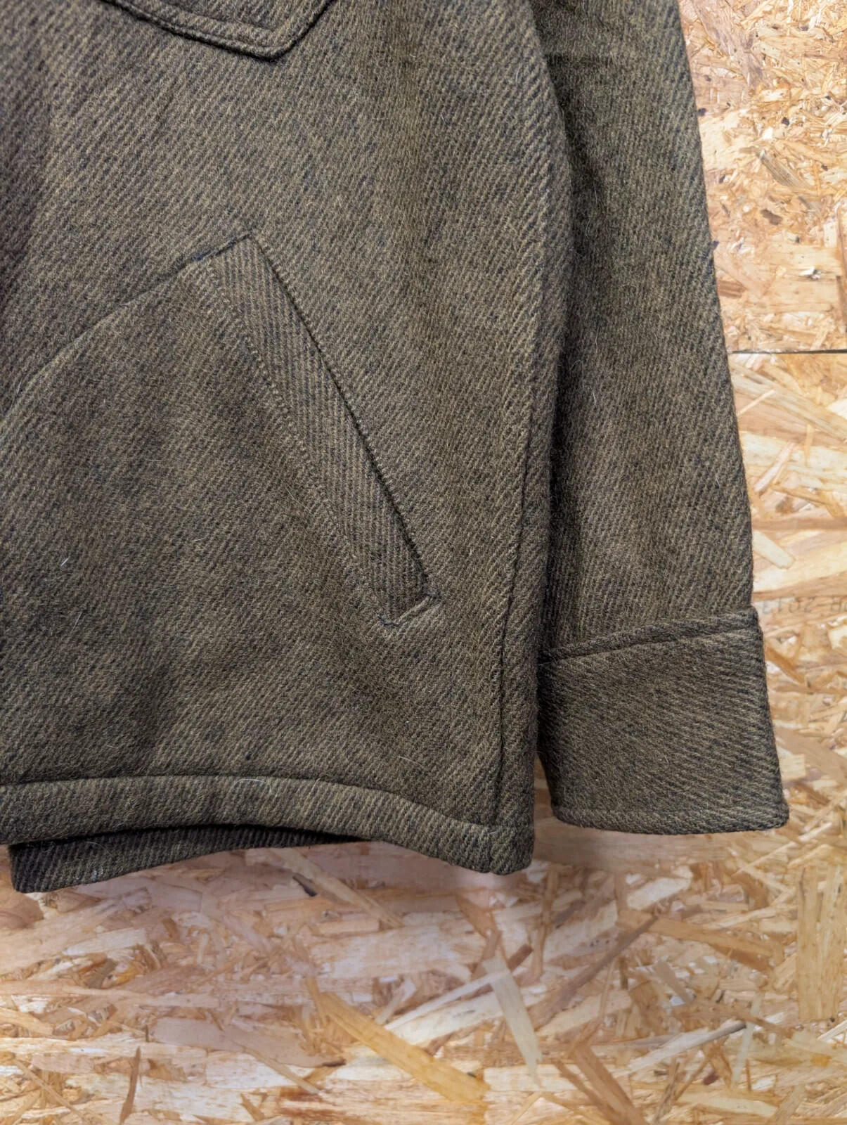 Vintage Woolrich Overshirt Jacket Mens Brown Wool Workwear USA 80s Mackinaw