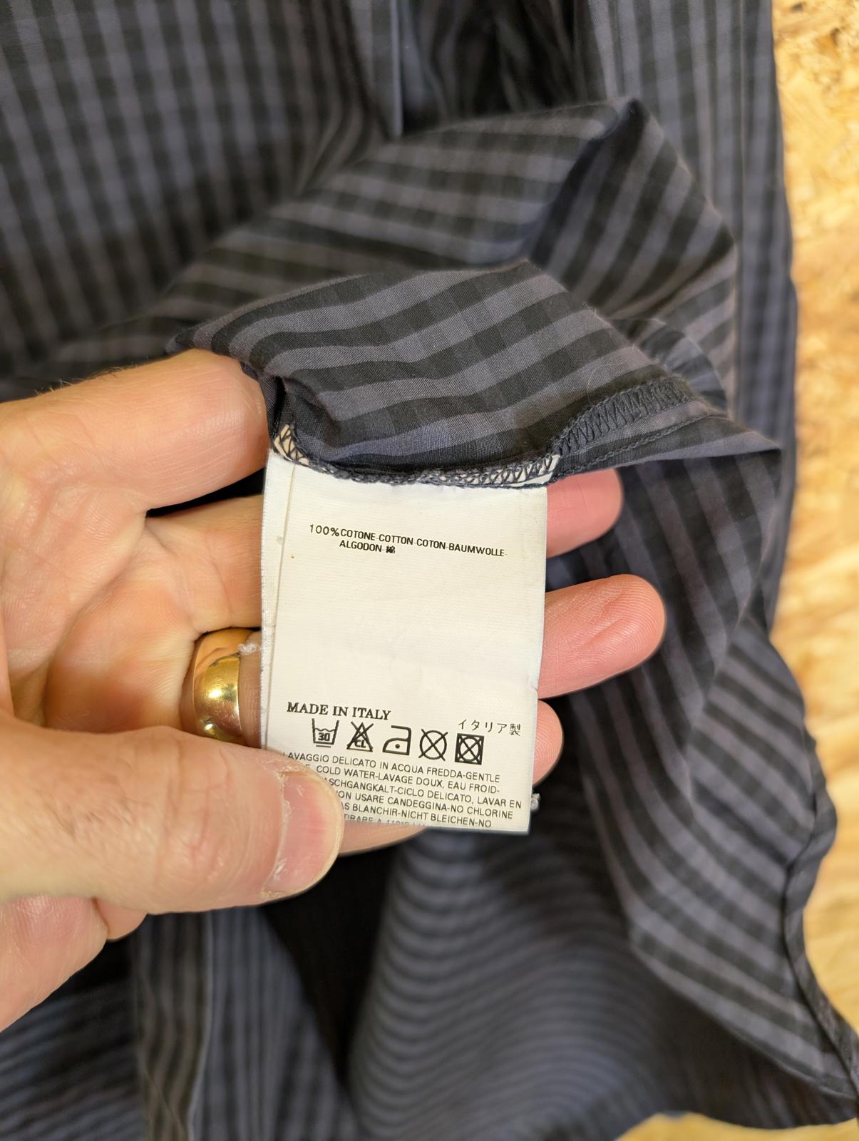 Vivienne Westwood Shirt XL Blue Check Long Sleeve Cotton Vintage