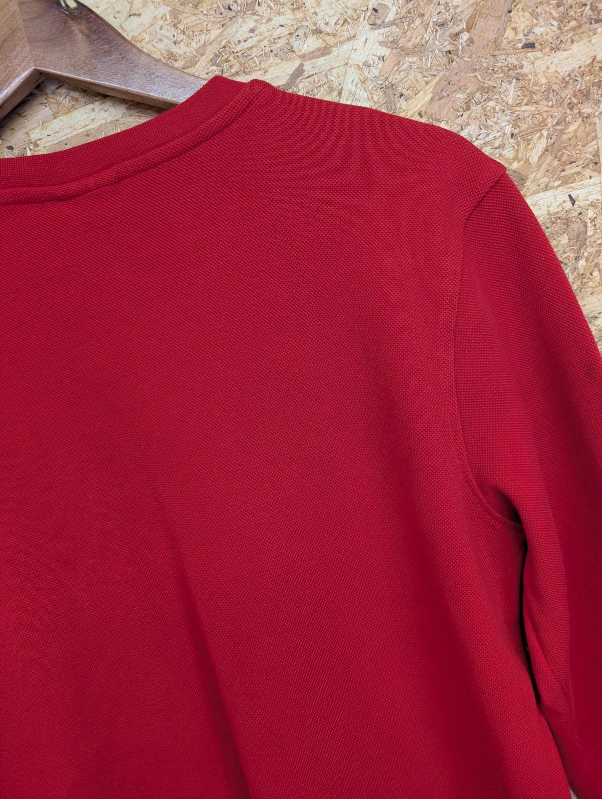 Lacoste Sweatshirt Large Men 5 Crew Neck Cotton Rare Red Croc Logo Casuals Oi