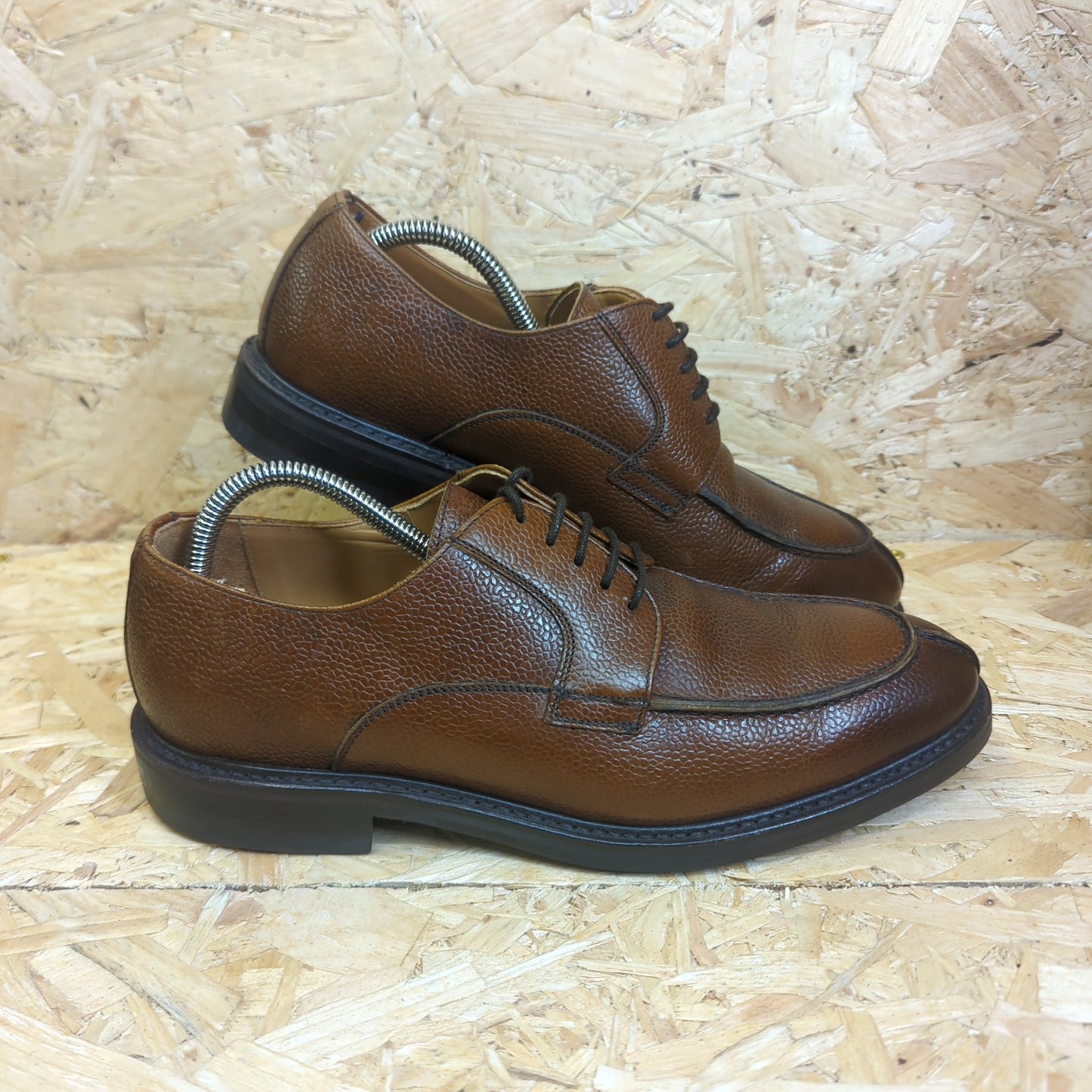 Herring Tiverton Split-Toe Derby Shoes Full Grain Dainite Sole Size 8 UK EUR 42