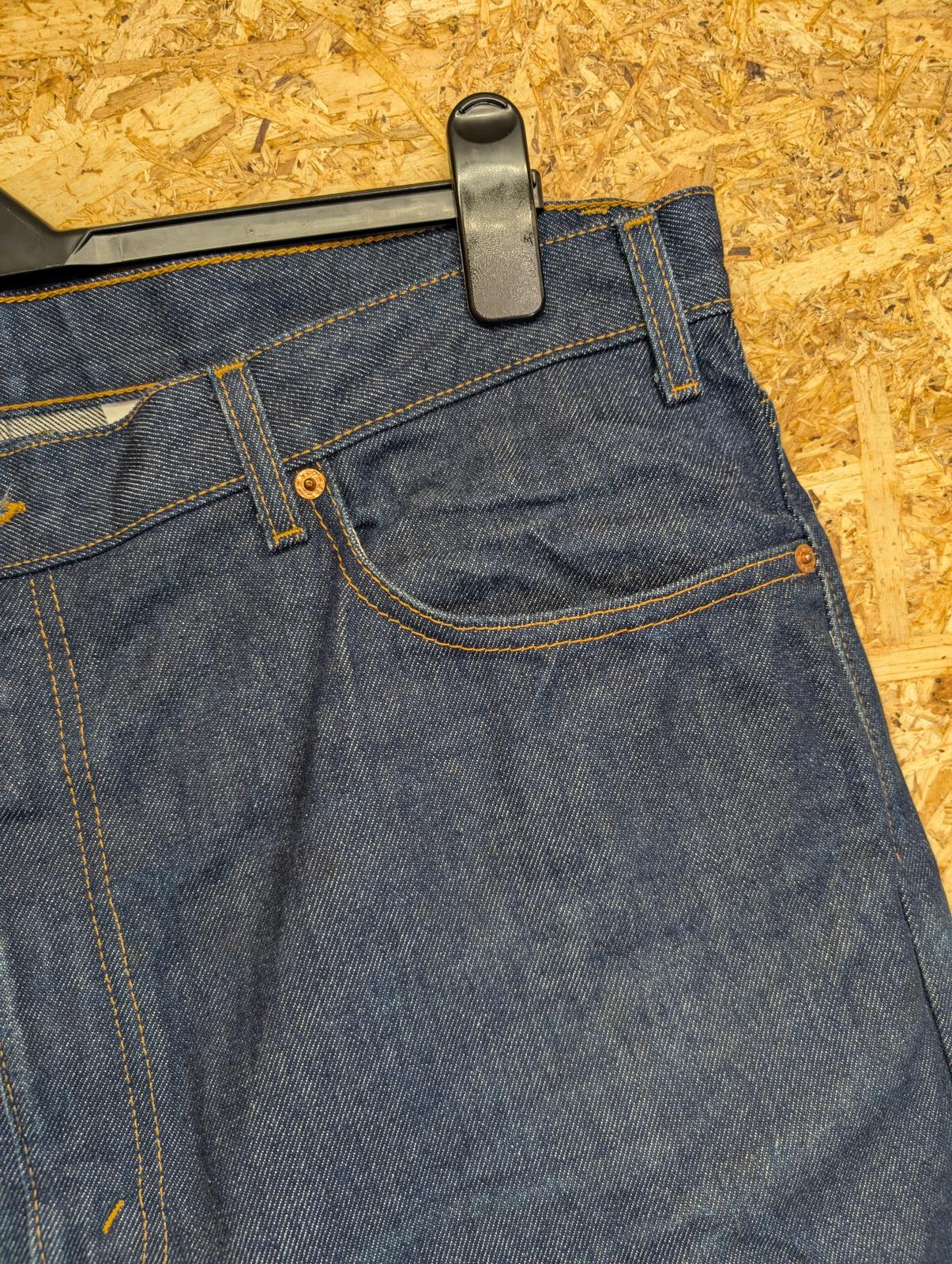 Levis 505 Jeans W40 L30 Made in USA Vintage 90s Rigid Blue Denim Straight Leg