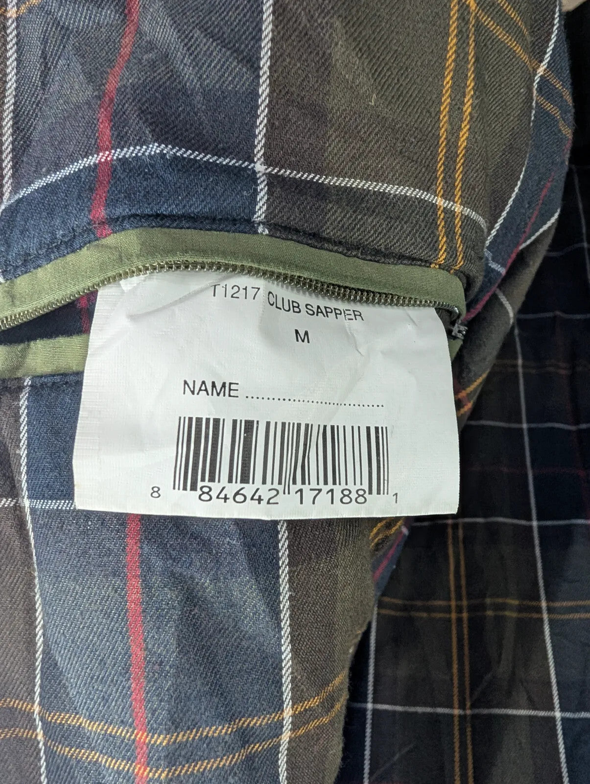 Barbour Club Sapper Field Jacket Men Medium Green Waterproof T1217 Utility Chore