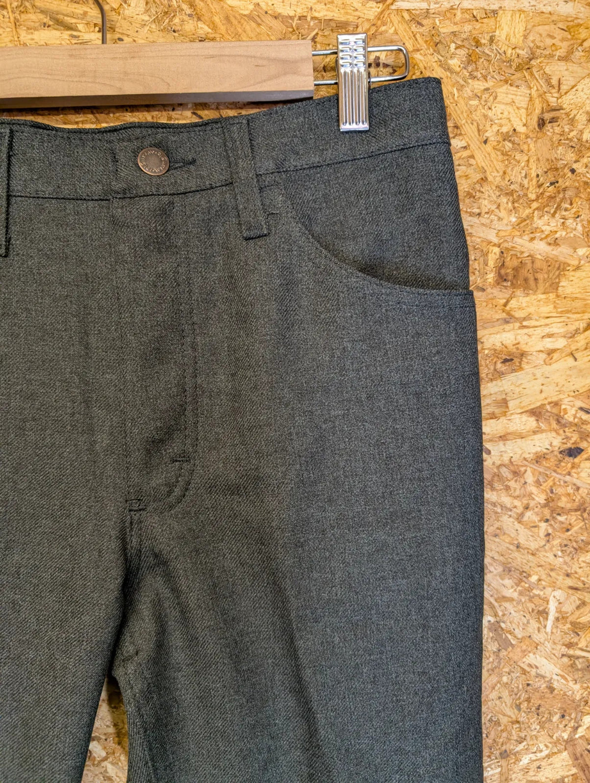 Vintage Wrangler Wrancher Bootcut Trousers W30 L32 Men Grey Stretch 82HK Zip NWT