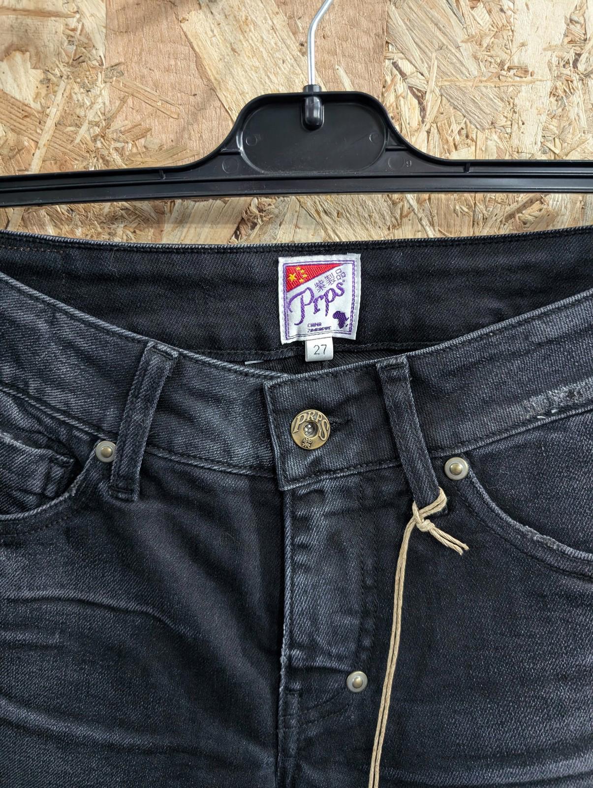 Prps Skinny Jeans W27 L34 Womens Black Denim Stretch Y2K Slim Fit Japan Goth