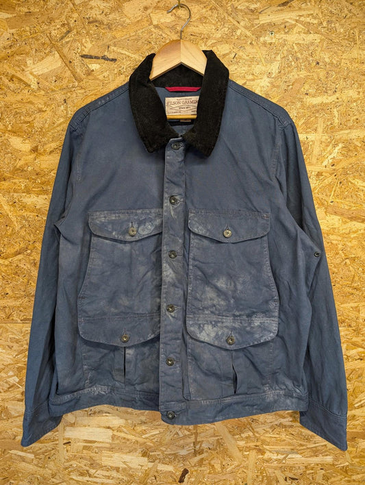 Filson Blue Journeyman Jacket XXL Men Workwear Corduroy Collar Blue Cotton