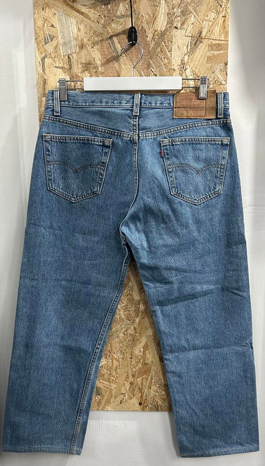 Levis 501 Jeans W36 L26 Made in USA Vintage 90s Mid Wash Blue Denim