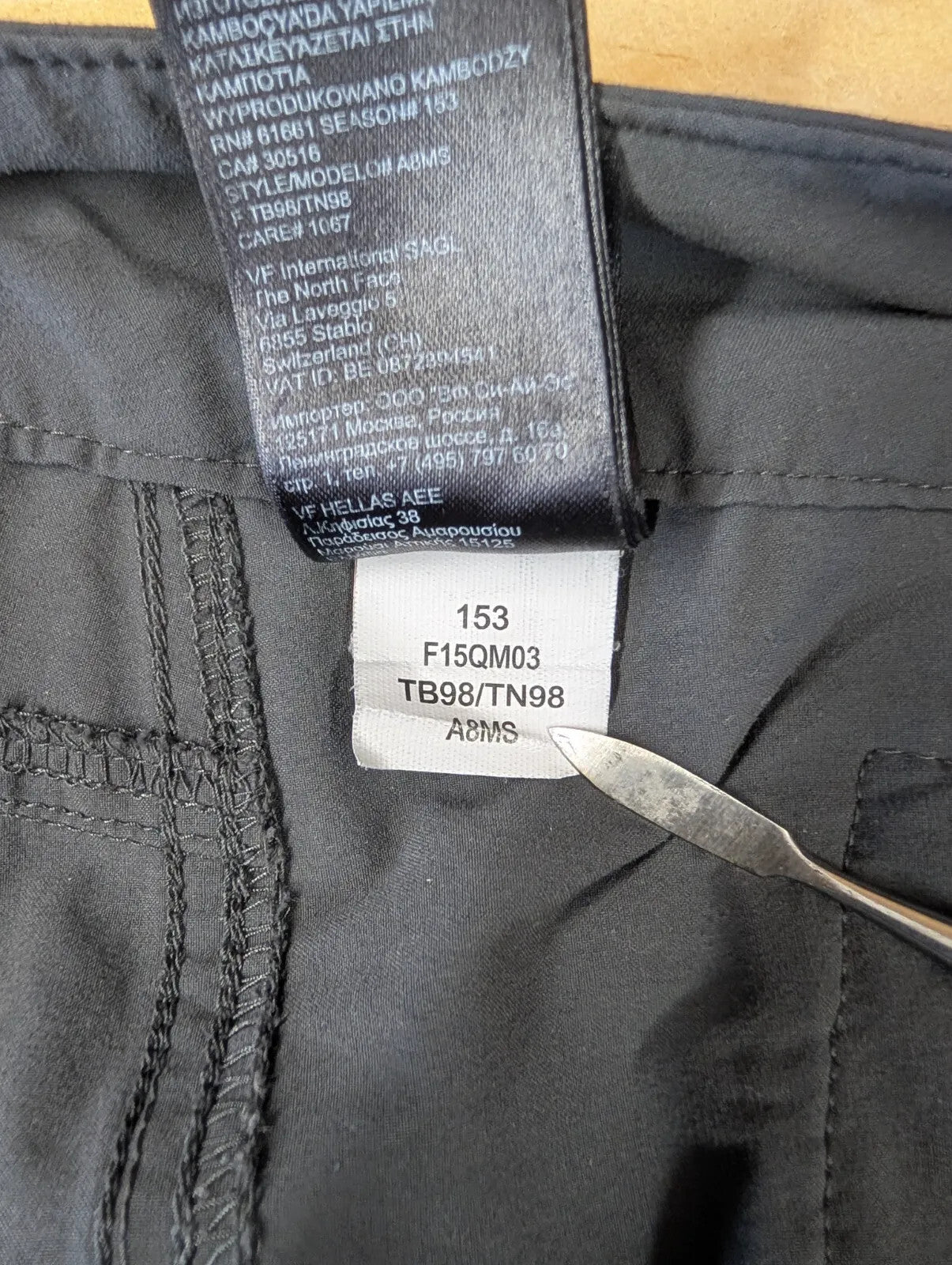 North Face Convertible Pant Women UK 10 W28 L32 Charcoal Zip Off Shorts Trousers