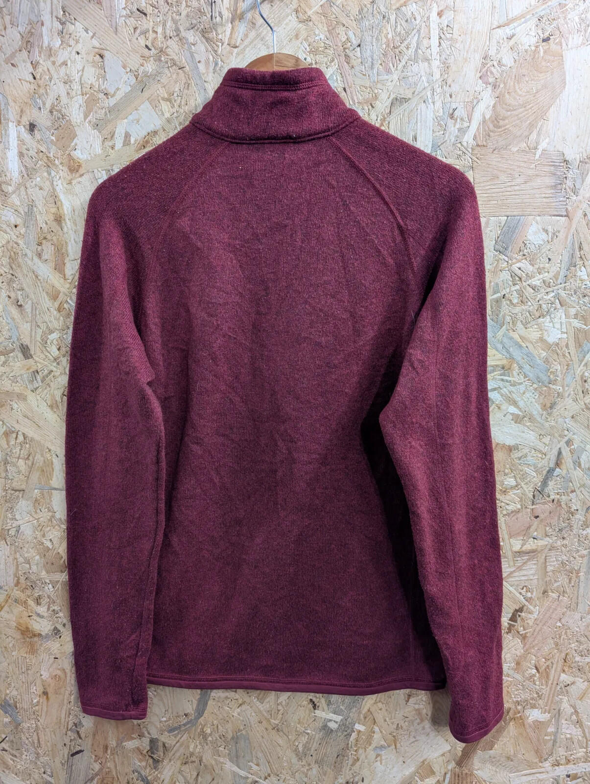 Patagonia Better Sweater Fleece Mens XL Small Burgundy 1/4 Zip Snap-T Synchilla